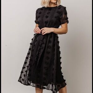 Baltic Born Darbi Floral Dot Midi Dress Size Medium NWT